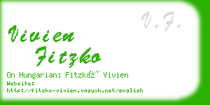 vivien fitzko business card